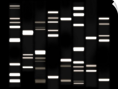 DNA Art White on Black