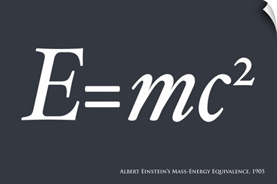 E=mc2 in blue