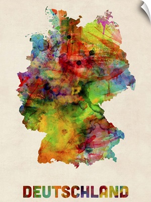 Germany Watercolor Map