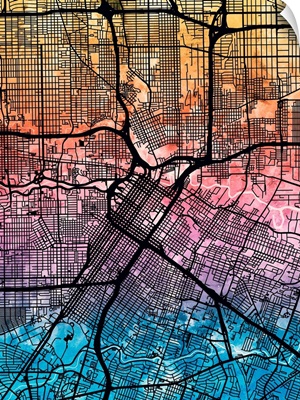 Houston Texas City Street Map