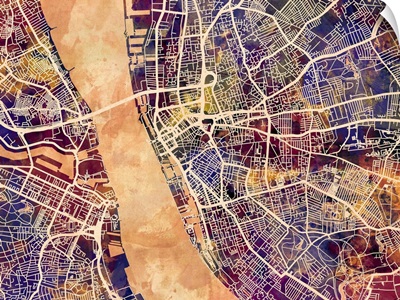 Liverpool England Street Map
