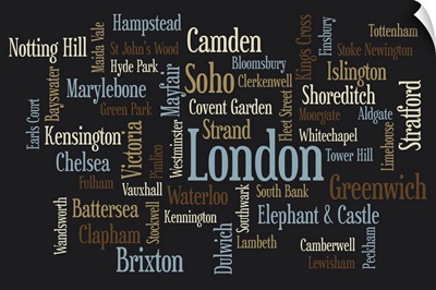 London Text Map