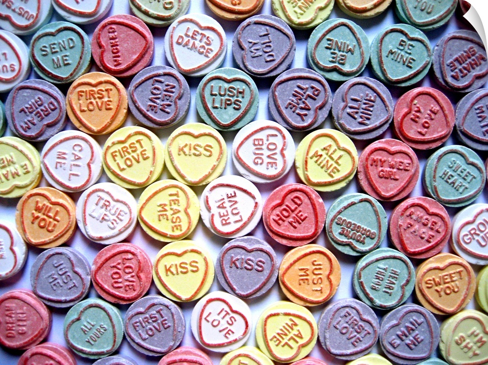 Love Hearts Sweets Photograph.