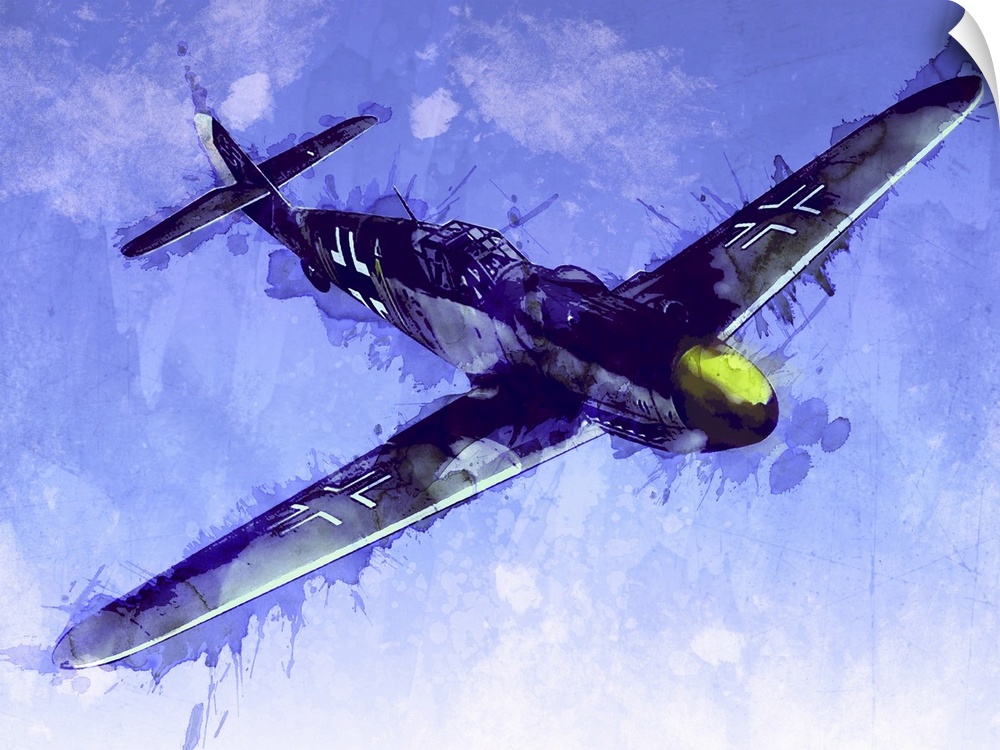 The Messerschmitt Bf 109 (also known as the Messerschmitt Me 109) was a German World War II fighter aircraft designed by W...