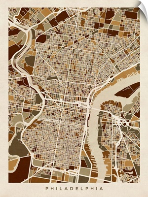 Philadelphia Pennsylvania Street Map