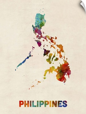 Philippines Watercolor Map