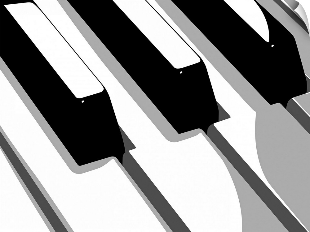Piano Keyboard Pop Art