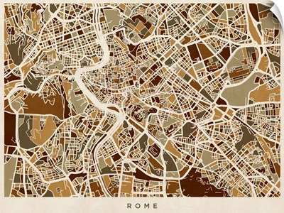 Rome Italy Street Map