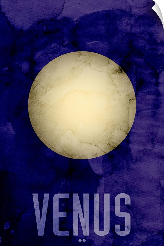 The Planet Venus, number 2 in a set of 9 prints featuring the planets of our Solar System. Venus is the second planet from...