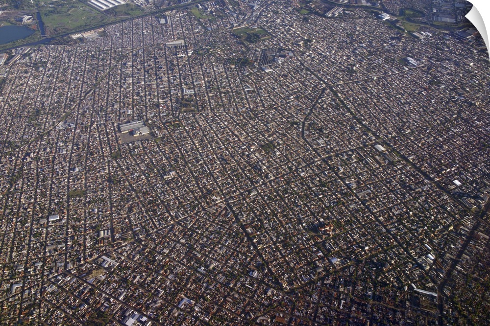 Aerial of Buenos Aires, Buenos Aires, Argentina.