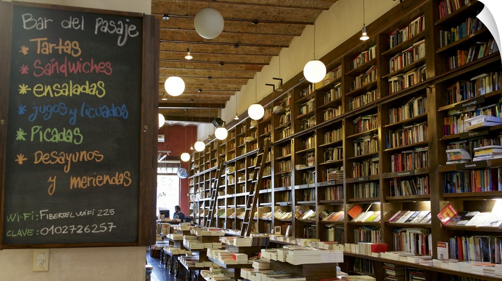 Bar del Paisaje, coffee place and bookstore, Buenos Aires, Argentina.