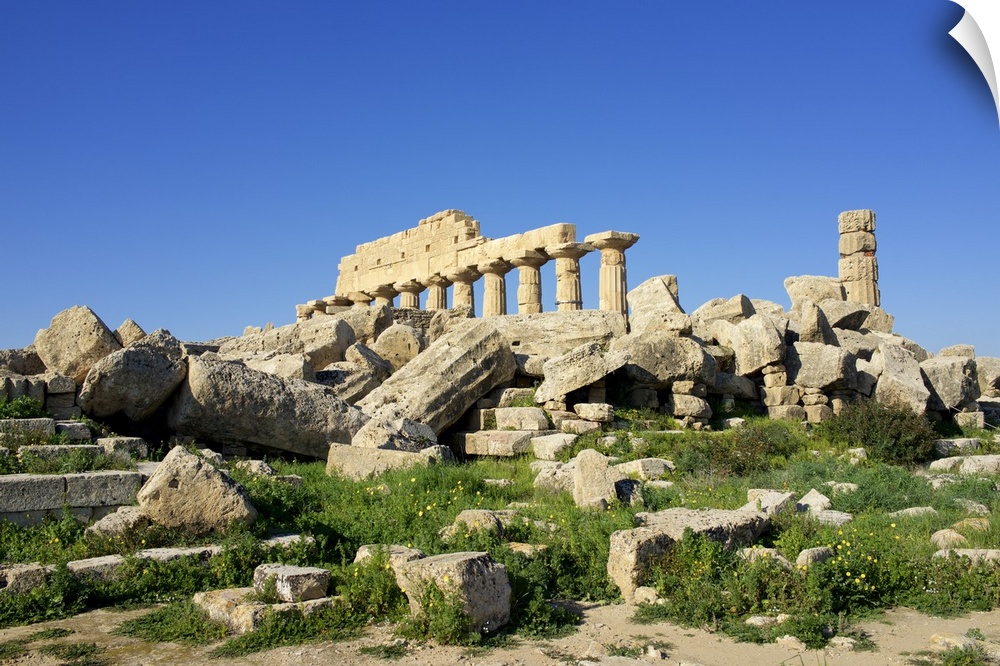 Selinunte Greek ruins, Sicily, Italy.