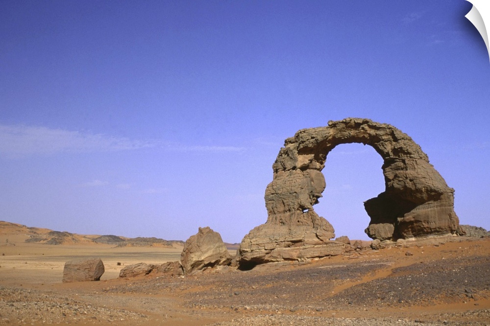 Algeria, Ahaggar mountains, stone arch