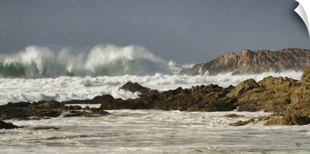 A stunning wave crashes next to Bird Rock, a popular site along the 17 Mile Drive in Pebble Beach. On this day, the heavy ...