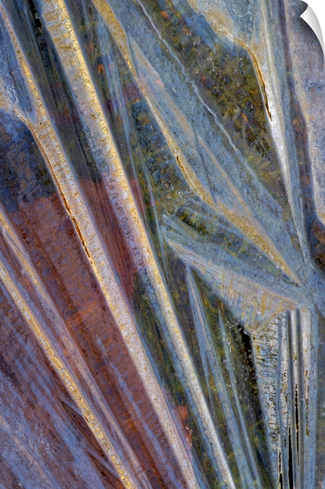 Extreme macro photo of the natural geometric structures found in slate, creating an abstract image.