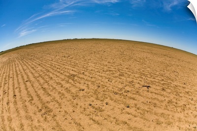 Dried up soil in extreme drought conditions in the Texas panhandle