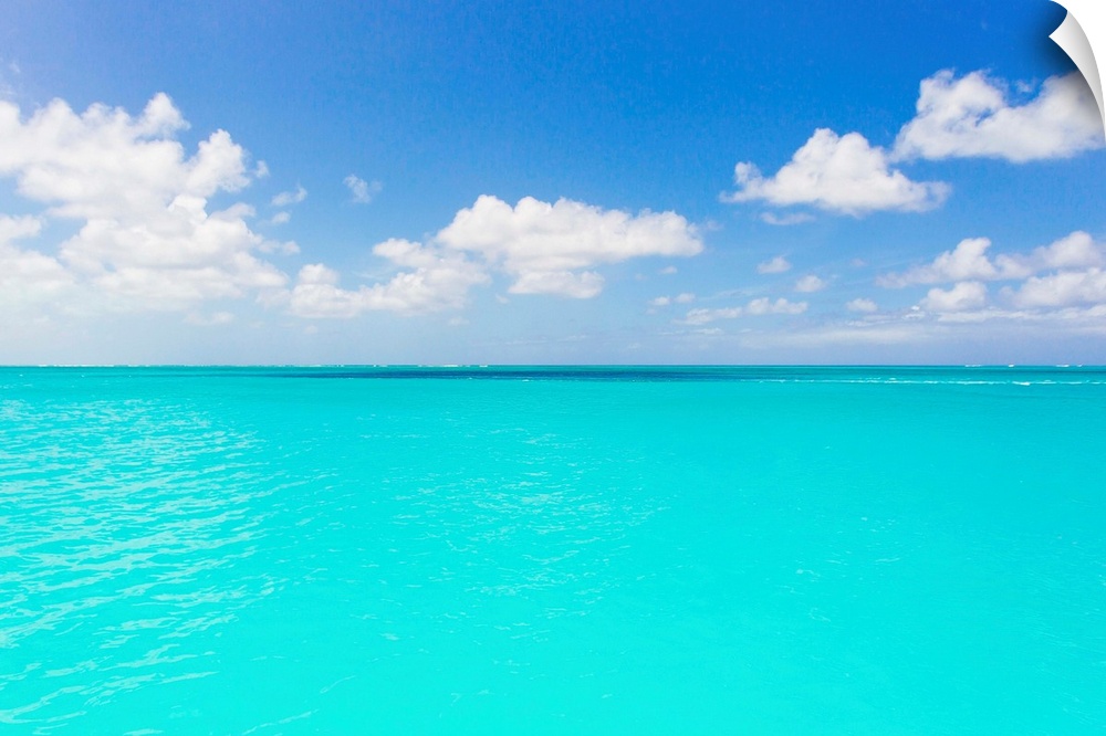 The turquoise waters of Grace Bay in the Turks and Caicos Islands.