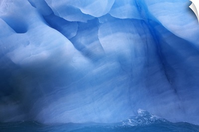 Ancient blue iceberg, detail, Antarctica