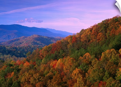 Appalachian Mountains ablaze with fall color Great Smoky Mountains National Park