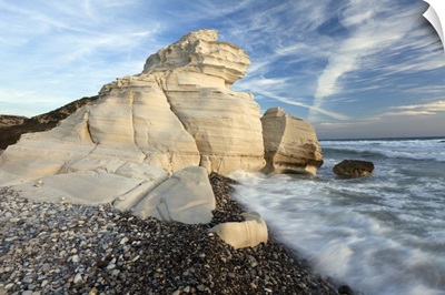 Chalk rocks on coast, Cyprus