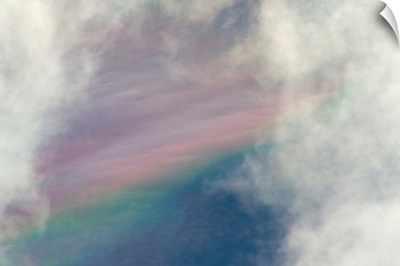 Clouds and Faint Rainbow Denali National Park