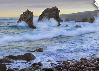 Cove and seastacks near Garrapata State, Beach Big Sur, California