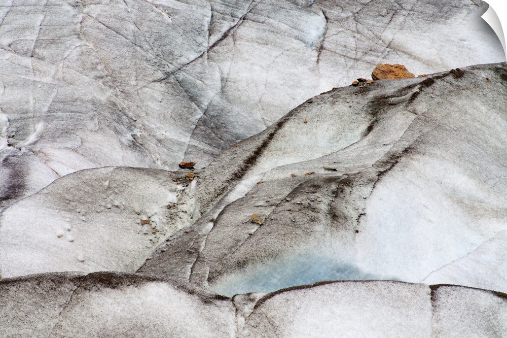 Detail of Ice,  Aletsch Glacier, Bernese Alps, Valais, Switzerland