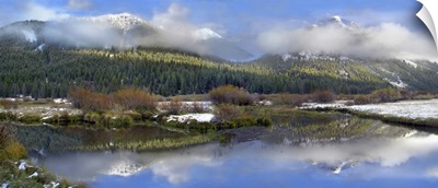 Panoramic view of the Pioneer Mountains, Idaho