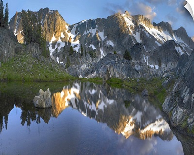 Reflections in Wasco Lake, Twenty Lakes Basin, Sierra Nevada, California