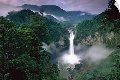 San Rafael or Coca Falls on the Quijos River, Amazon, Ecuador