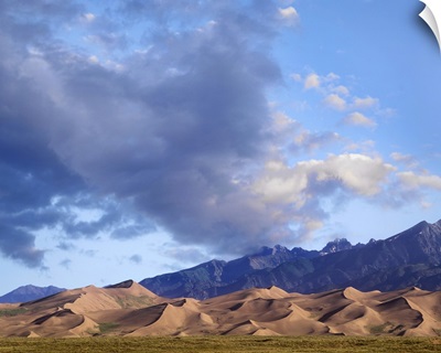 Sand dunes and mountains, Great Sand Dunes National Monument, Colorado
