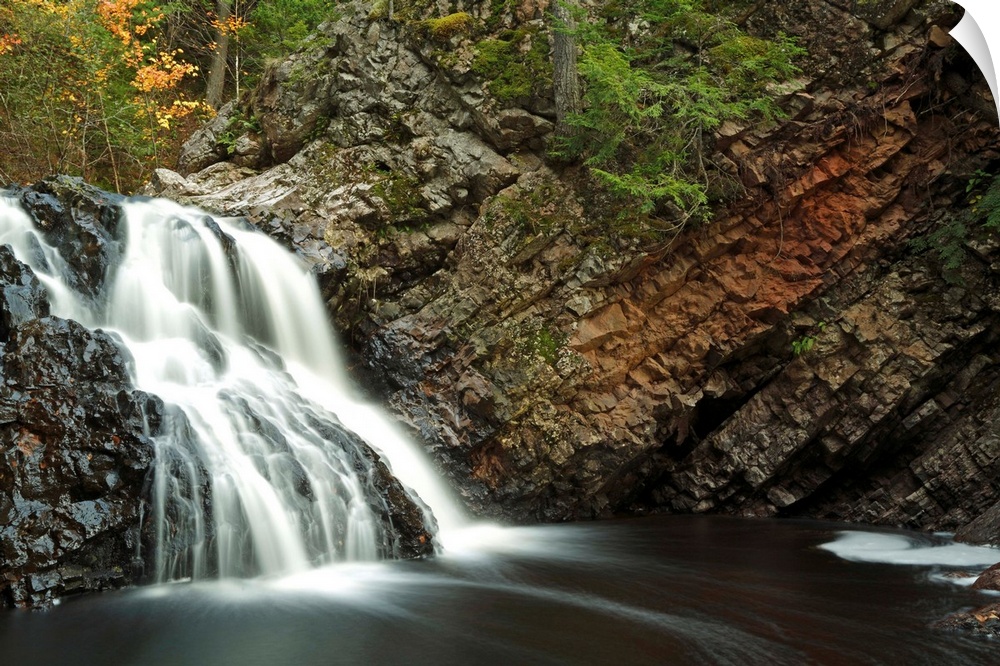 waterfall in autumn,Nova Scotia,canada