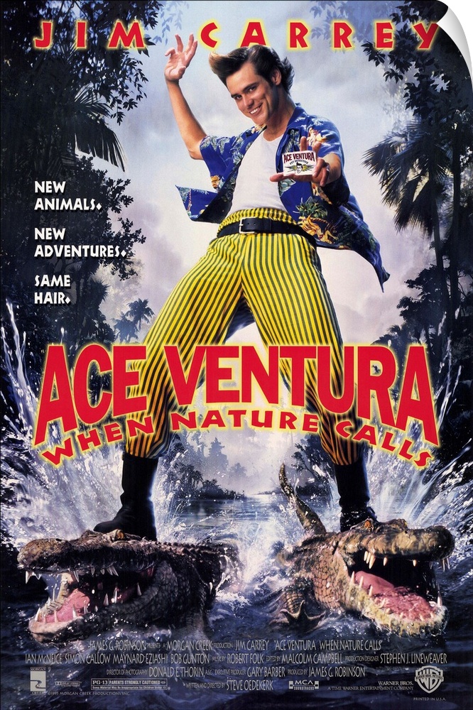 Ace is back on the case as the pet dick (Carrey) ventures to Africa to restore peace among rival tribes by finding an albi...