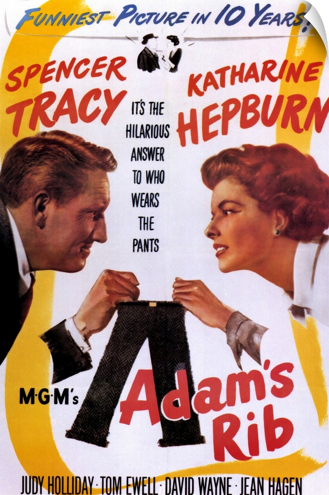 Classic war between the sexes cast Tracy and Hepburn as married attorneys on opposite sides of the courtroom in the trial ...