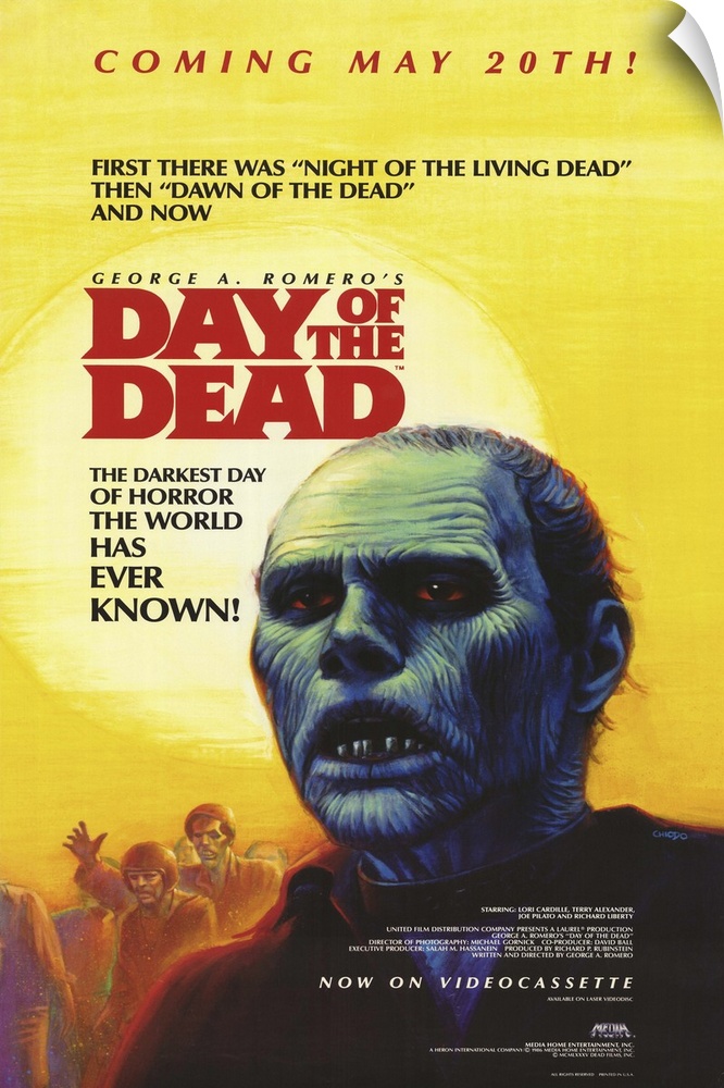 The third in Romero's trilogy of films about flesh-eating zombies taking over the world. Romero hasn't thought up anything...