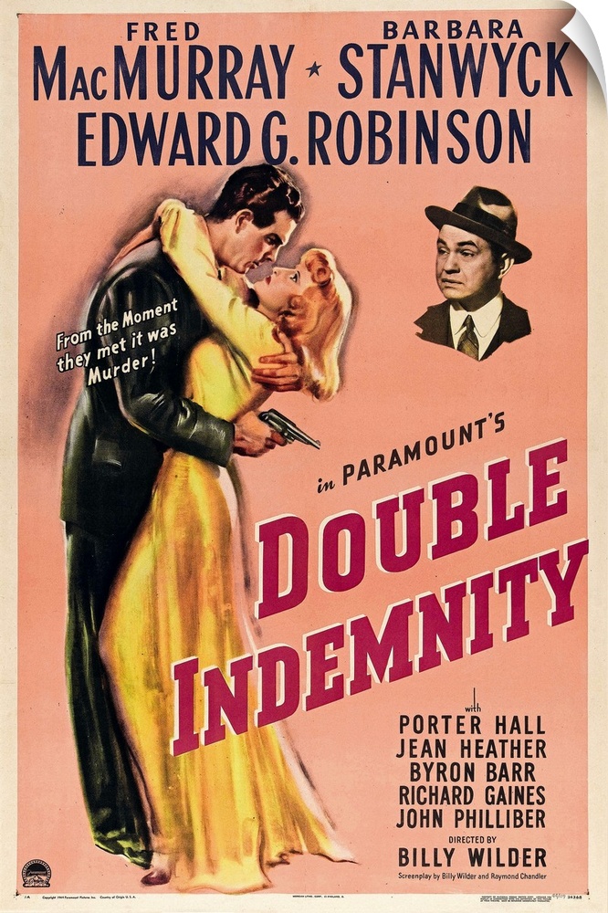 The classic seedy story of insurance agent Walter Neff (MacMurray), who's seduced by deadly blonde Phyllis Dietrichson (St...
