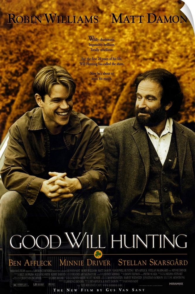 Good, if predictable, first effort from screenwriting actors Damon and Affleck. Troubled, young Will Hunting (Damon) is a ...