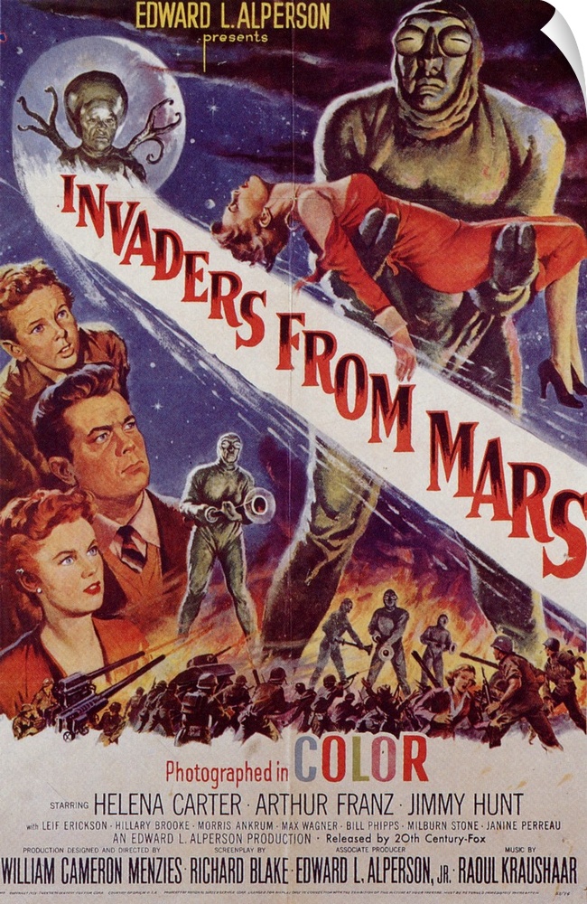 Young boy cries martian in this sci-fi cheapy classic. He can't convince the townspeople of this invasion because they've ...