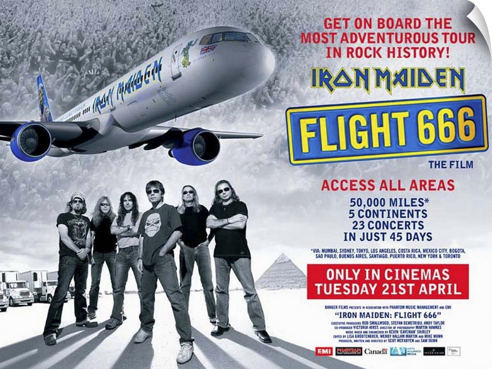 Come fly with Iron Maiden and enjoy the hospitality of Flight 666 as the boys' take on the biggest tour of their career, f...