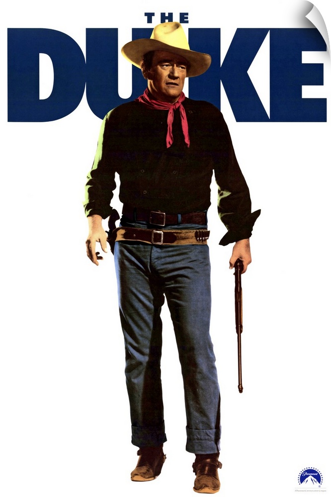 Movie poster advertising the 1971 movie The Duke starring John Wayne.