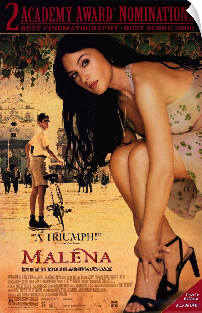 Nostalgic coming of age story centered on a fantasy woman. The beautiful Malena (Bellucci) inspires lust in the men and je...