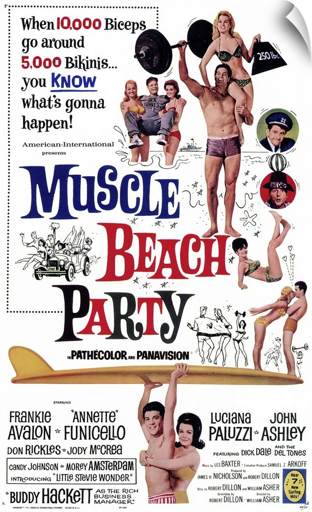 Sequel to Beach Party finds Frankie and Annette romping in the sand again. Trouble invades teen nirvana when a new gym ope...