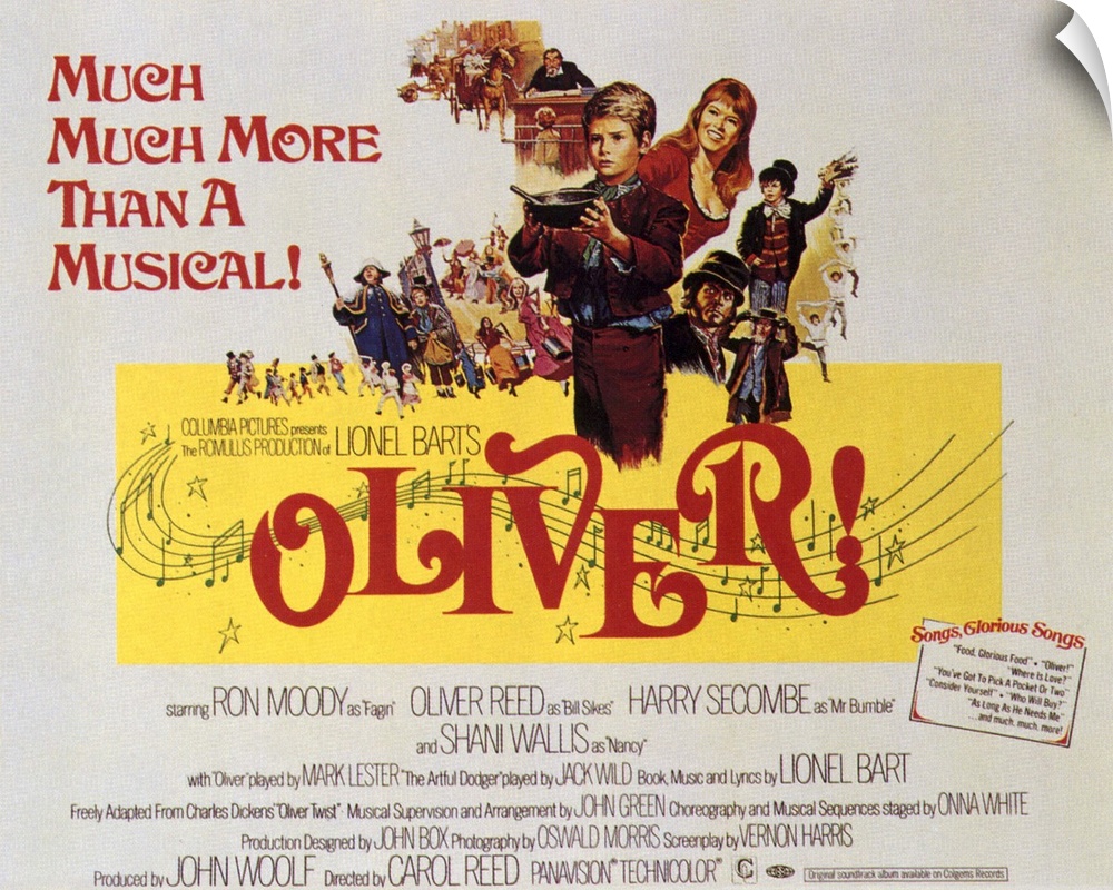 Splendid big-budget musical adaptation of Dickens' Oliver Twist. An innocent orphan is dragged into a life of crime when h...