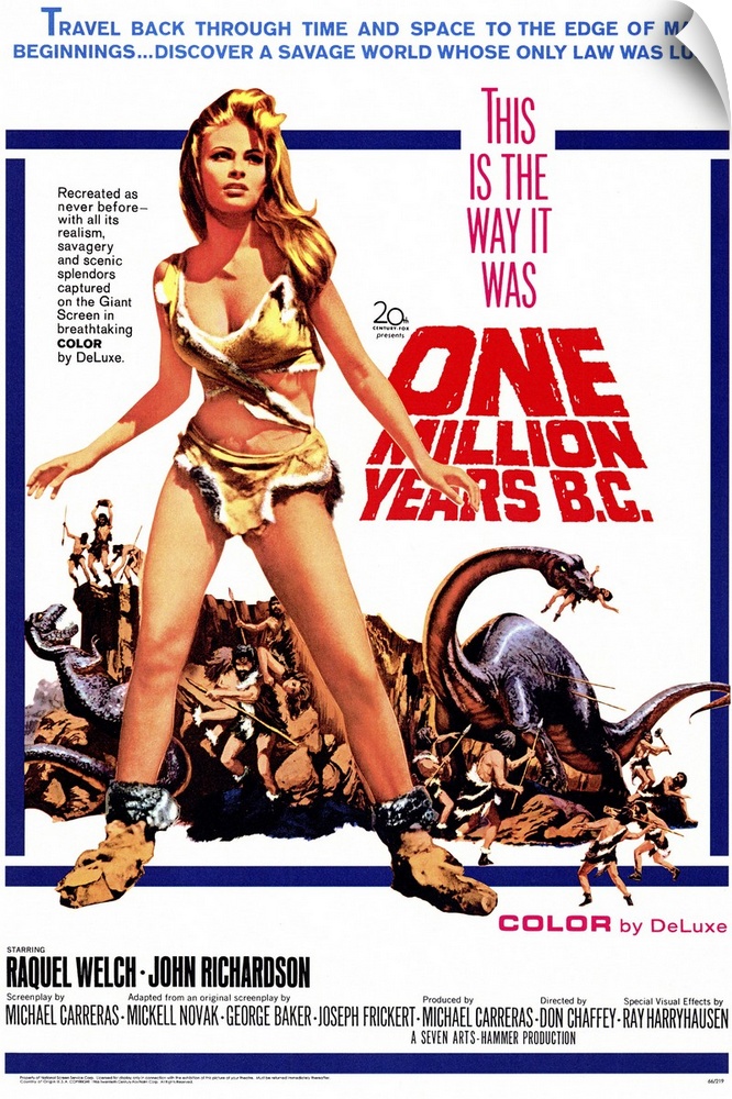 It's Welch in a fur bikini and special FX expert Ray Harryhausen doing dinosaurs so who cares about a plot (which involves...