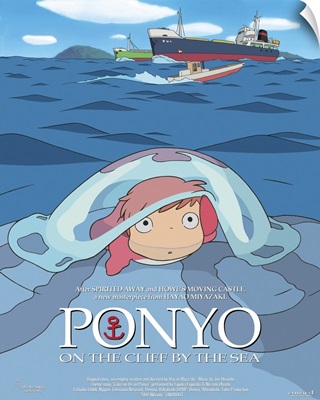Ponyo on the Cliff - Movie Poster - Belgian