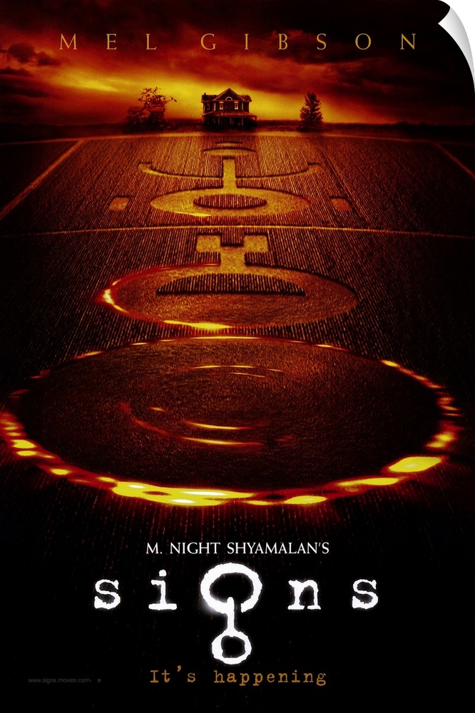 Shyamalan takes on crop circles. Widowed father and lapsed minister Gibson is living on a farm with younger brother Phoeni...