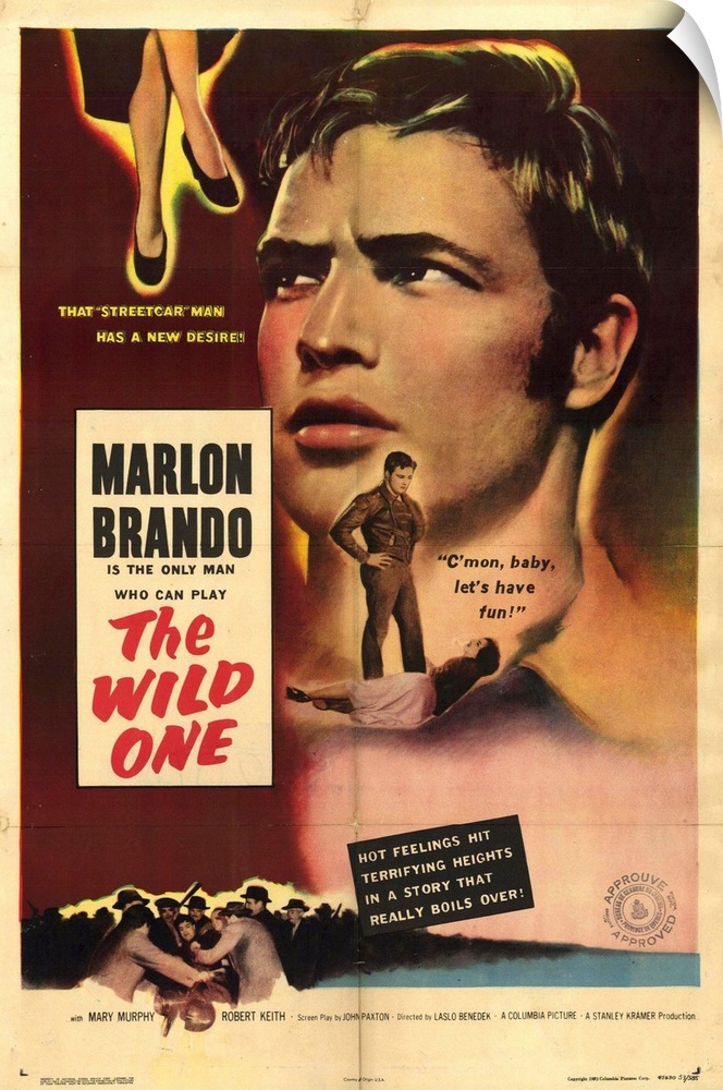 The original biker flick: two motorcycle gangs descend upon a quiet midwestern town and each other. Brando is the leader o...