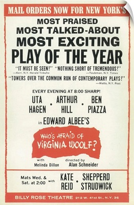 Whos Afraid Of Virginia Woolf? (Broadway) (1962)