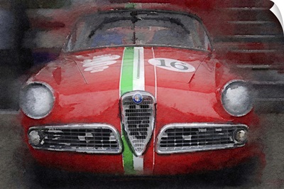 1959 Alfa Romeo Giulietta Watercolor