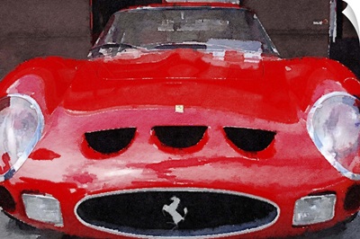 1962 Ferrari 250 GTO Front Watercolor